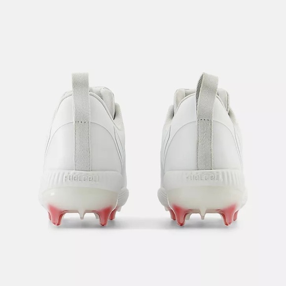 New Balance White Silver FuelCell Romero Duo Comp Softball‎ Cleats - Picture 5 of 12